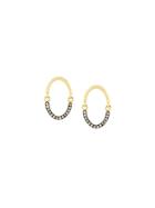 Yannis Sergakis 18kt Gold And Brown Diamonds Earrings - Metallic