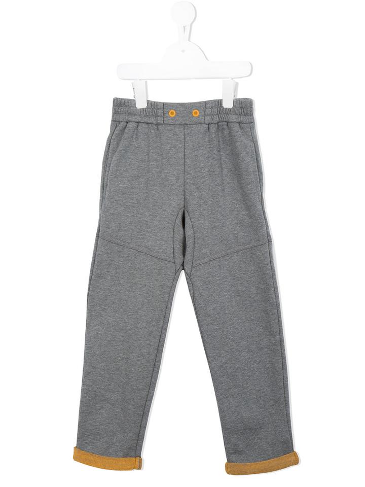 Armani Junior Two-tone Sweatpants, Boy's, Size: 7 Yrs, Grey