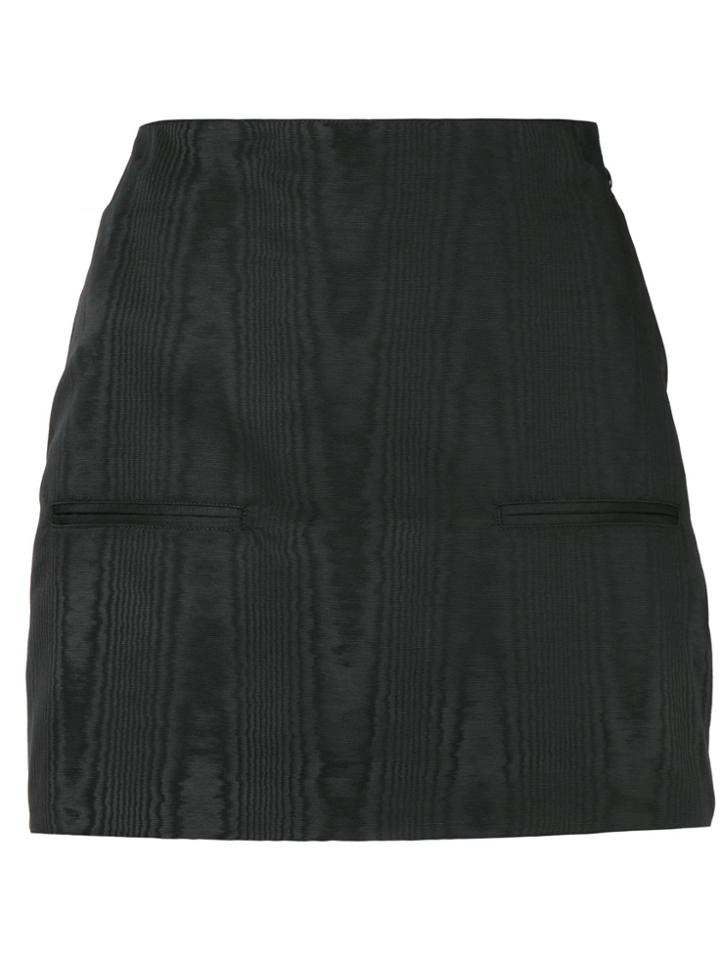 Marine Serre Moire Skirt - Black