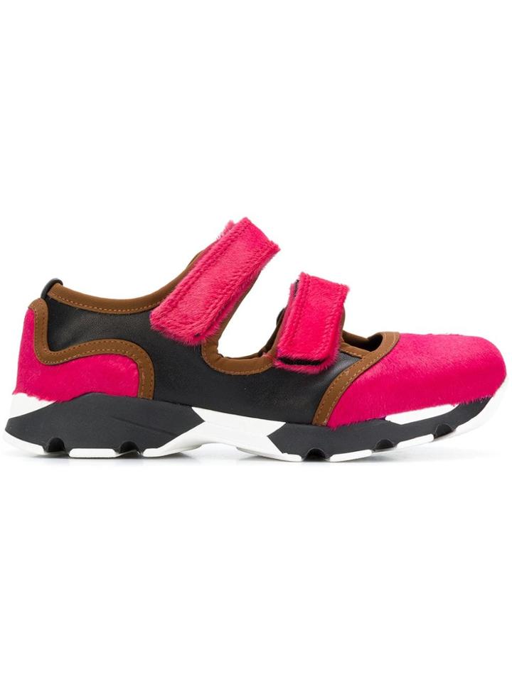 Marni Touch-strap Sneakers - Pink & Purple