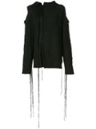Yohji Yamamoto Distressed Style Sweater - Black