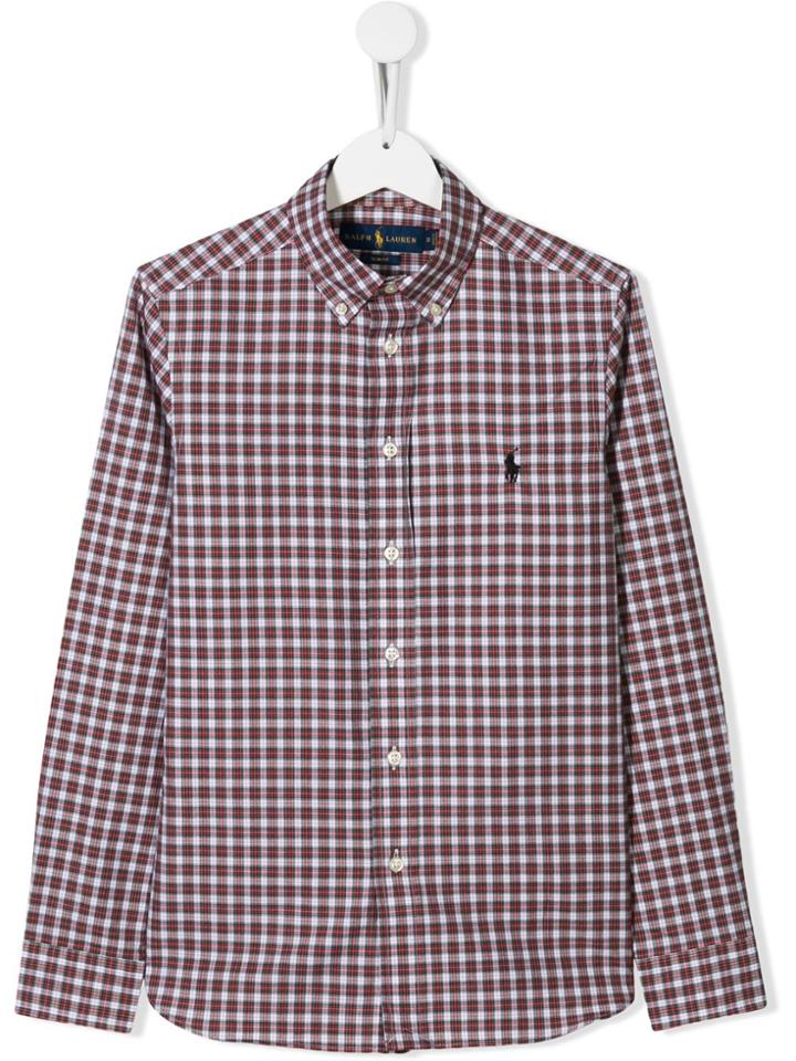 Ralph Lauren Kids Check Pattern Shirt - Red