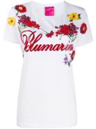 Blumarine Floral Embroidery T-shirt - White