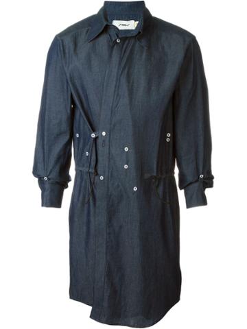 Mow Side Button Detail Fitted Coat
