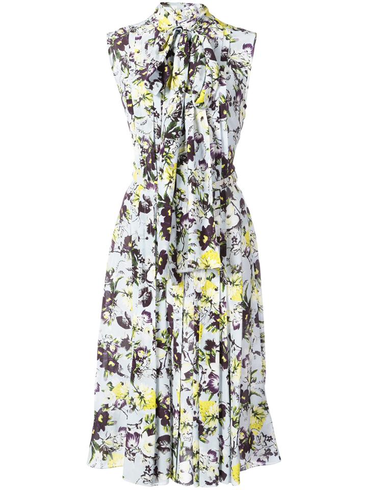 Erdem Floral-print Dress - Blue