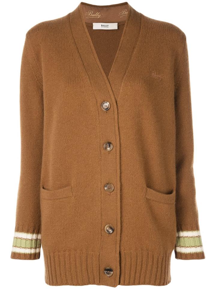 Bally Long Knitted Cardigan - Brown
