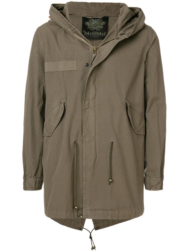 Mr & Mrs Italy Slim Midi Parka - Green