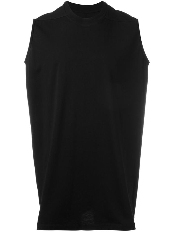 Rick Owens Drkshdw Sleeveless T-shirt, Men's, Black, Cotton