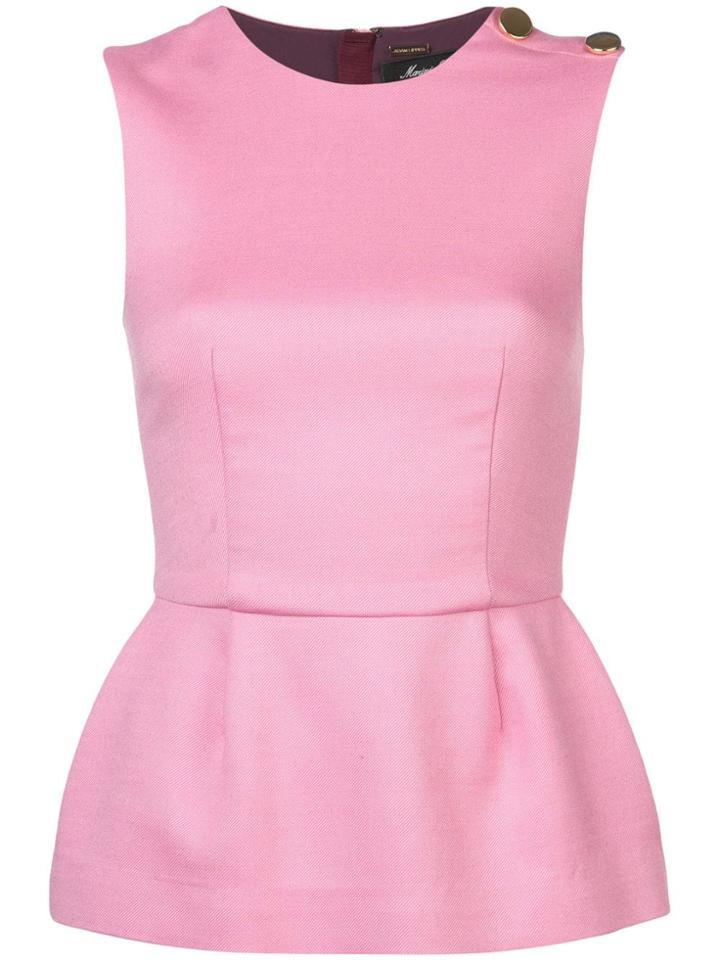 Adam Lippes Double Face Tailored Top - Pink