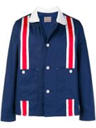 Biro Stripe Detail Game Jacket - Blue
