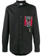 Alexander Mcqueen Plaid Chest Pocket Shirt - Black