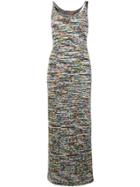 Missoni Knitted Cami Long Dress - Green