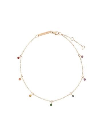 Zoë Chicco Rainbow Anklet - Gold