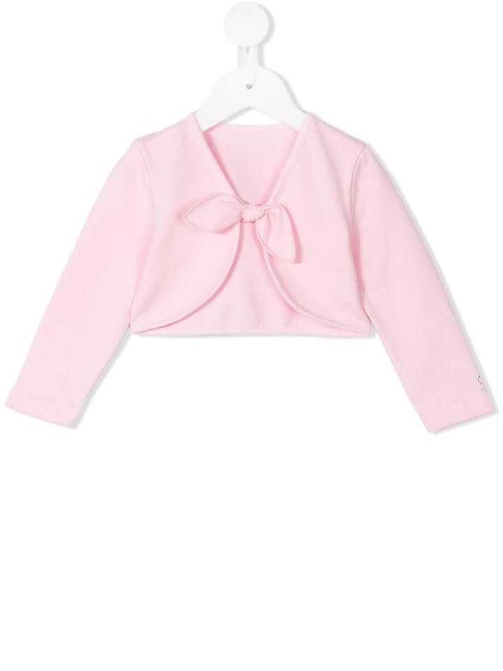 Lapin House - Cropped Cardigan - Kids - Cotton/spandex/elastane - 9 Mth, Pink/purple