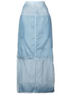 Jil Sander Deconstructed Midi Skirt - Blue