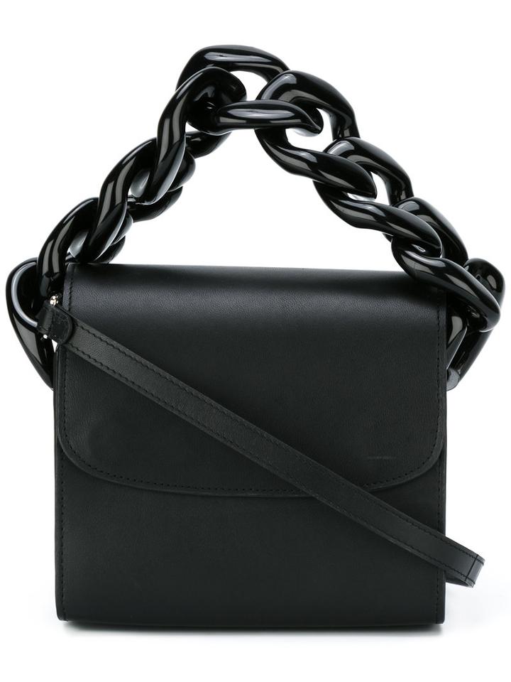Marques'almeida Chain Trim Cross Body Bag, Women's, Black, Goat Skin
