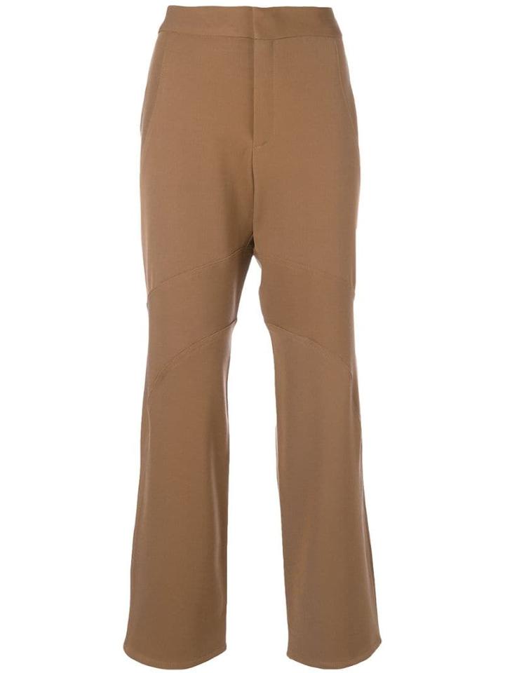 Marni Panelled Flared Trousers - Neutrals