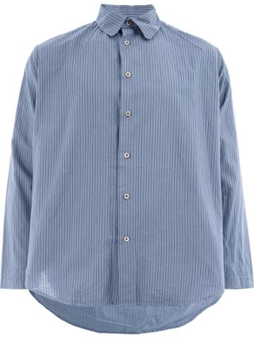 Geoffrey B. Small Striped Button Shirt - Blue