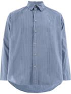 Geoffrey B. Small Striped Button Shirt - Blue