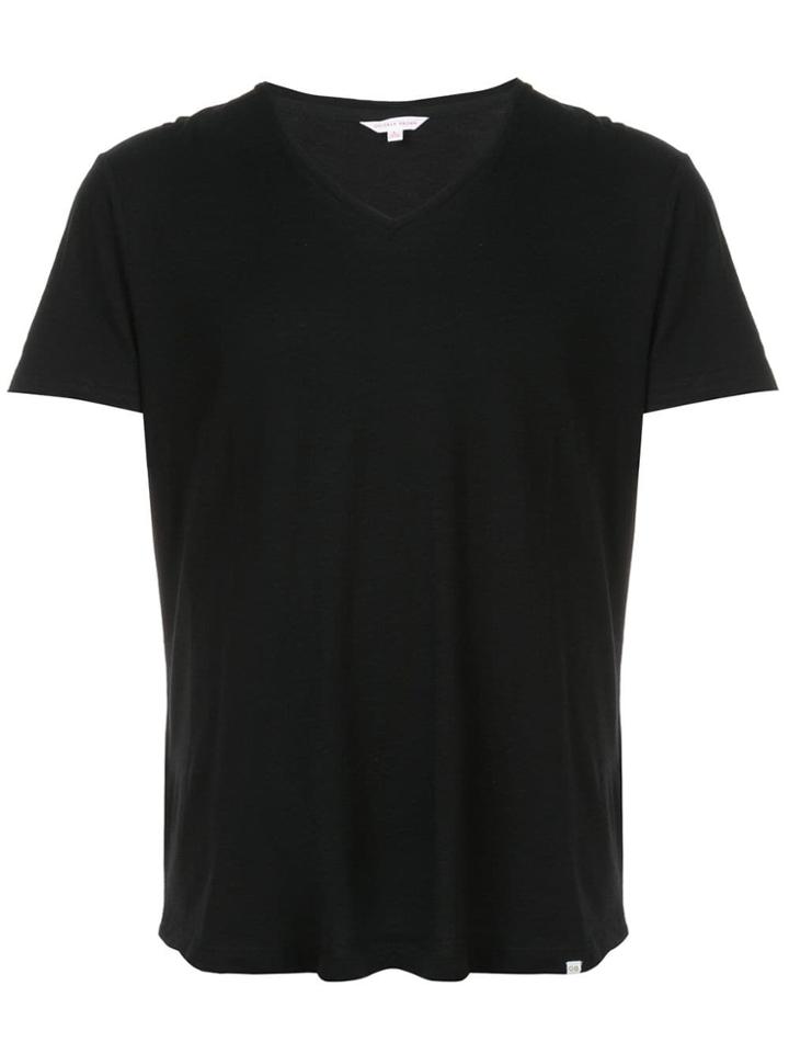 Orlebar Brown V-neck T-shirt - Black