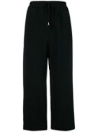 Twin-set Drawstring Cropped Trousers - Black