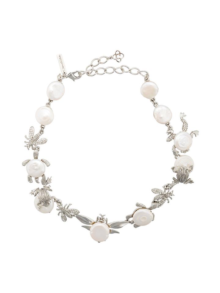 Oscar De La Renta Critters Necklace - Grey