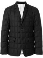 Thom Browne Quilted Down Super 130s Sport Coat - Black