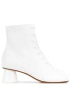 Mm6 Maison Margiela Plastic Cup-heel Boots - White