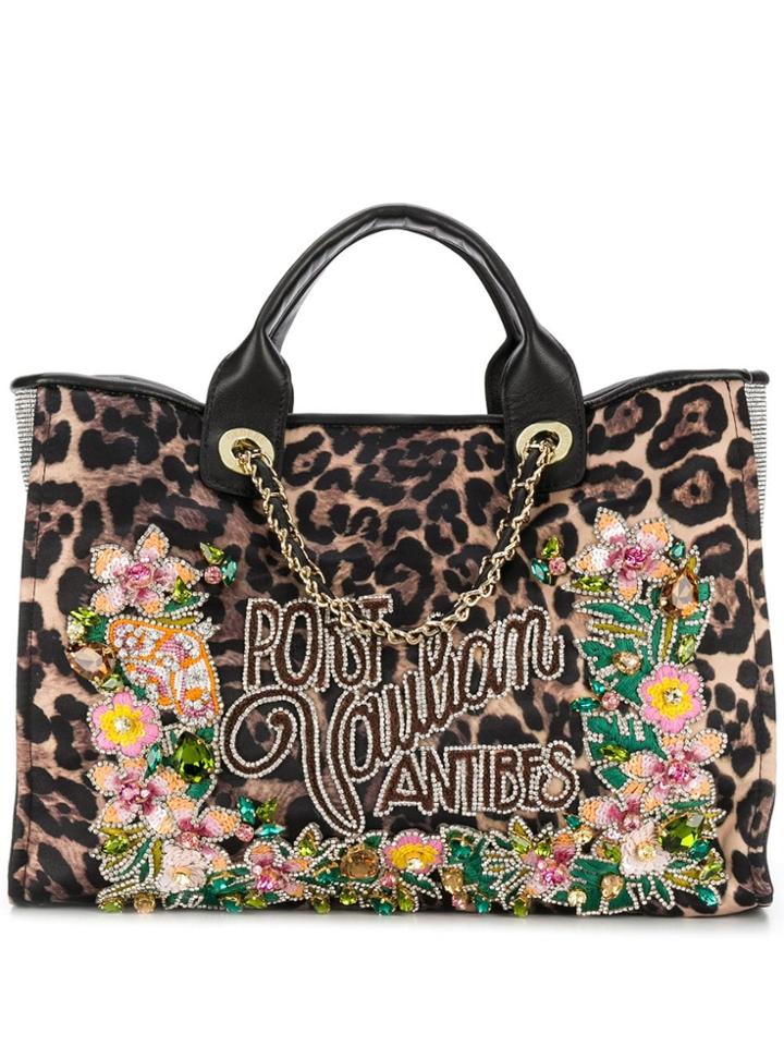 Gedebe Jewel Embellished Tote Bag - Neutrals