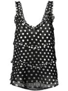 Dodo Bar Or - Polka Dot Blouse - Women - Viscose/metallic Fibre - 44, Black, Viscose/metallic Fibre