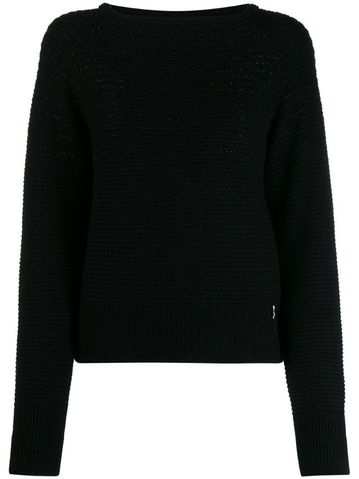 Patrizia Pepe Knitted Jumper - Black