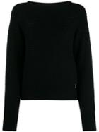 Patrizia Pepe Knitted Jumper - Black