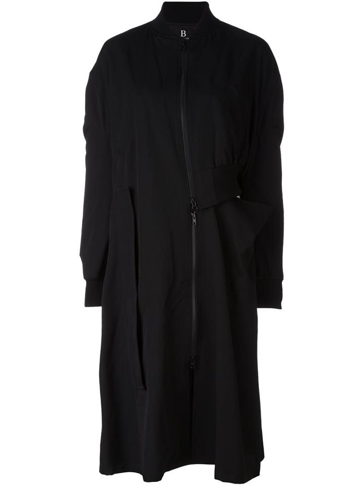 Yohji Yamamoto Zip Up Asymmetric Coat