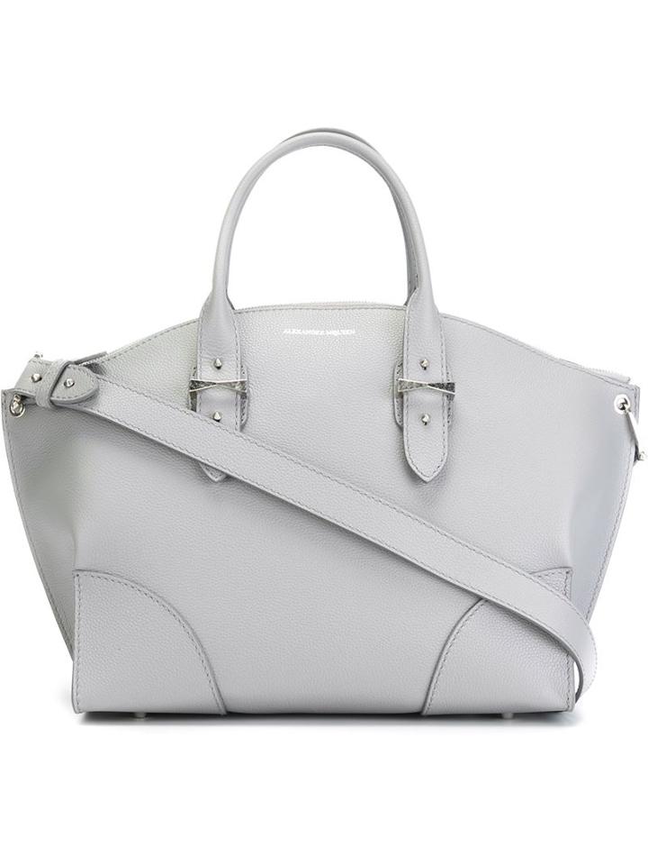 Alexander Mcqueen - 'legend' Tote - Women - Leather - One Size, Women's, Grey, Leather