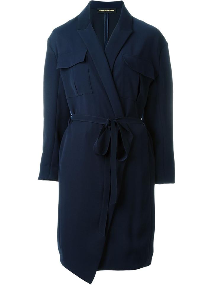 Alexandre Vauthier Wrap Dress - Blue