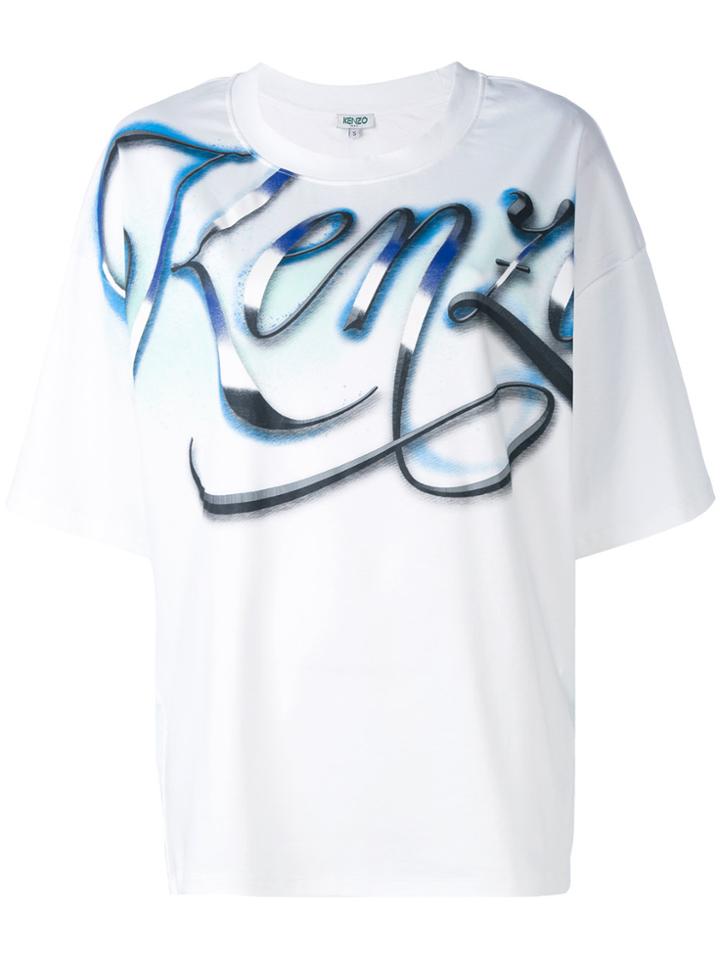 Kenzo Kenzo Lyrics Oversized T-shirt - White