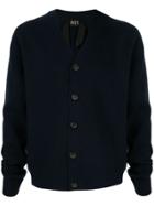 Nº21 Raw Edge V-neck Cardigan - Blue