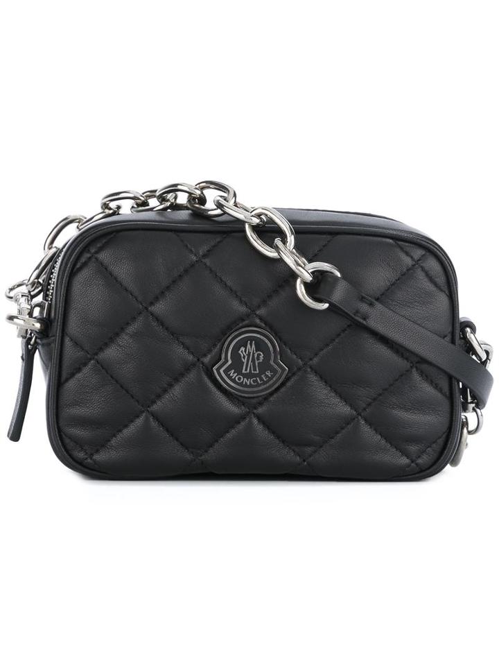 Moncler 'luisa' Crossbody Bag, Women's, Black, Calf Leather