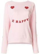 Zoe Karssen Be Happy Sweatshirt - Pink & Purple