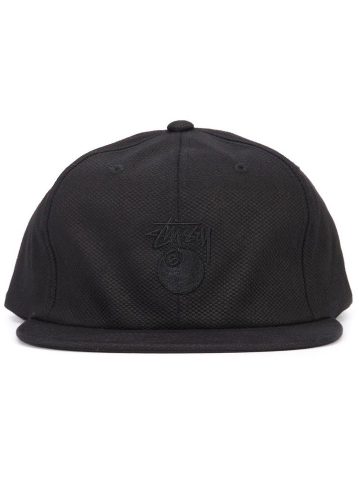 Stussy 8-ball Embroidered Cap, Men's, Black, Cotton/spandex/elastane