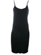 Stefano Mortari Slip Dress, Women's, Size: 40, Black, Viscose/spandex/elastane