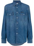 Ck Jeans Classic Button Denim Shirt - Blue