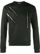 Dsquared2 Coated Sweatshirt, Men's, Size: Xl, Black, Cotton/metal