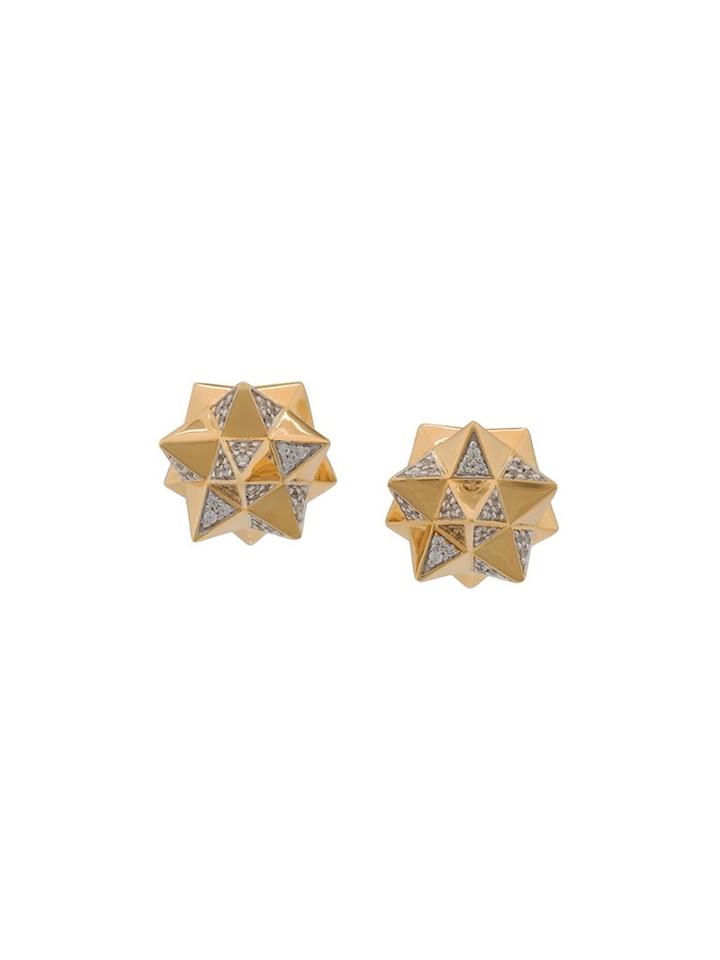 John Brevard Tetra Diamond Stud Earrings