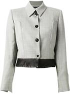 Jean Louis Scherrer Vintage Cropped Jacket - Grey