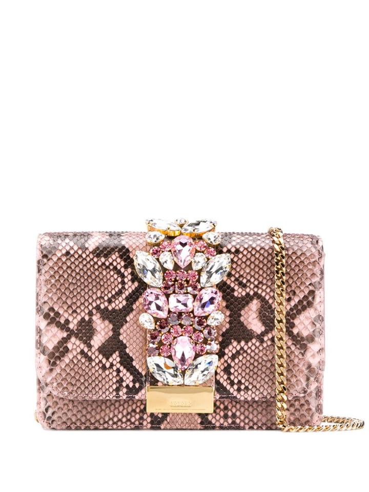 Gedebe Cliky Embellished Shoulder Bag - Pink