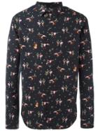 Ps By Paul Smith Dancer Print Shirt, Men's, Size: Medium, Black, Cotton
