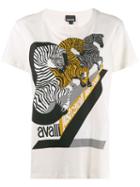 Just Cavalli Zebra Print T-shirt - Neutrals