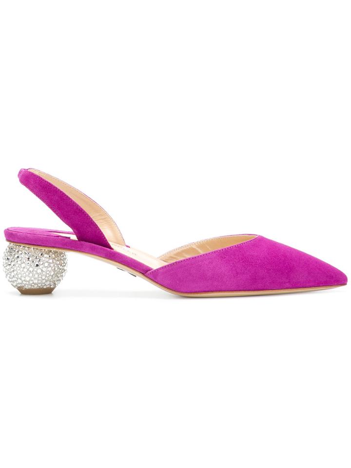 Paul Andrew Rhea Ankara Pumps - Pink & Purple