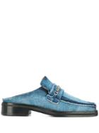 Martine Rose Chain Detail Loafer Mules Shoes - Blue
